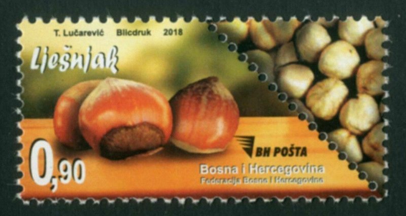 BOSNIA&HER./2018, NUTS Walnuts, Peanuts, Almonds, Pistachios, Hazelnuts, MNH