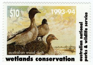 (I.B) Australia Cinderella : Wetlands Conservation $10 (National Park)