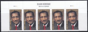 US 2012 Sc#4624 Black Heritage John H Johnson header strip (5 stamps) MNH**