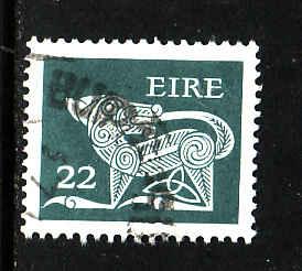 Ireland-Sc#472-used 22p gray blue-Dog-Animals-1981-