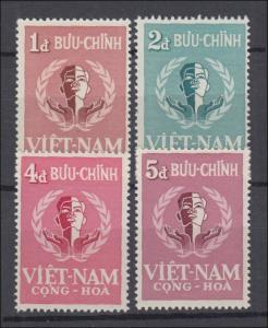 South Vietnam 1958 Full  Set Sc#88-91  MNH Luxe (White Gum)