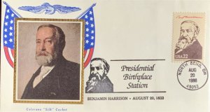 Colorano Silk 2218 Presidential Birthplace Station Benjamin Harrison North Bend 