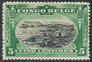Belgian Congo, Sc #45, 5c MH
