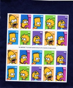 4399-4403 The Simpsons, MNH pane/20 (#S11111)