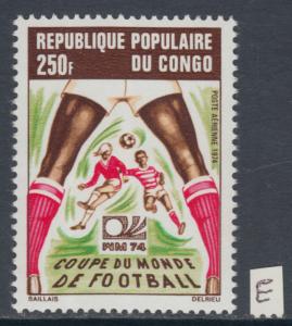 XG-Y809 CONGO BRAZZAVILLE - Football, 1974 Munich '74 World Cup MNH Set