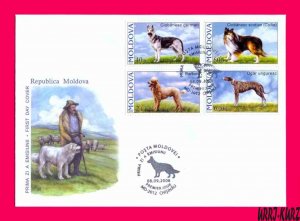 MOLDOVA 2006 Fauna Domestic Farm Animals Pets Dogs Sc539-542 Mi565-568 FDC