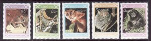 Laos-Sc#1118-22-unused NH set-Animals-1993-