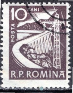 Romania; 1960: Sc. # 1351; Used CTO Single Stamp