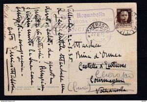 Italy 1935 Postal Photo Card 30c Hotel Acguabella 16092