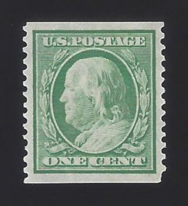 US #352 1909 Green Wmk 191 Perf 12 Vert Mint NG VF Scv $95