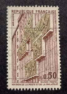 France 1973 Scott 1389 used - 50c, Opening of the New Postal Museum Building