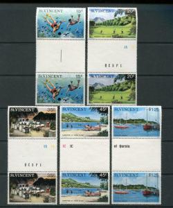 ST VINCENT Lot x4 GUTTER PAIRS #426 -9, #430 -4, #627 -3, #627 + #B5 -8 FOS108