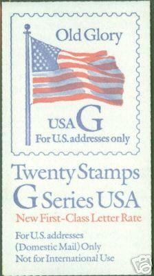 USA Scott 2885a 1994 RED G Booklet BC106 CV $17.00