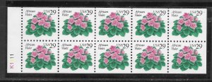 #2486a MNH Complete Booklet Pane