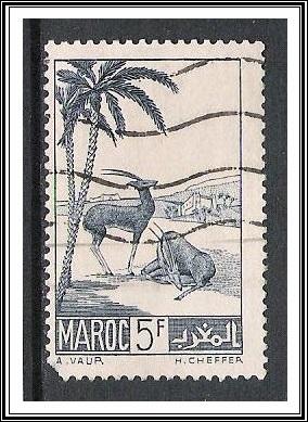 French Morocco #214 Oryxes Used