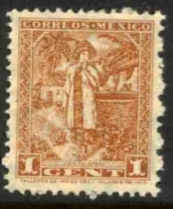 MEXICO 837 1¢ 1934 Definitive Wmk Gobierno... (279) MINT, NH, LIGHT CREASE. VF.