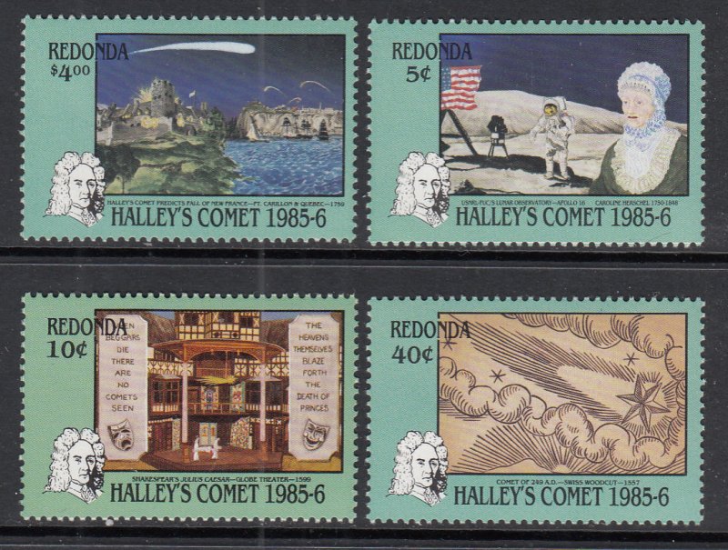 Antigua Redonda Halley's Comet MNH VF