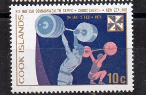 COOK ISLANDS - 1974 - 11th COMMONWEALTH GAMES - WEIGHT-LIFTING -