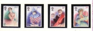 Great Britain Sc 987-990 1982 Europa Performing Arts stamp set mint NH