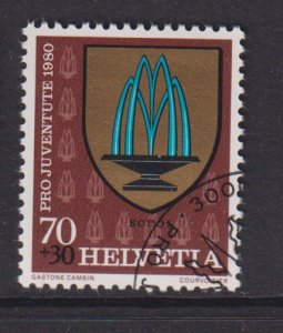 Switzerland   #B477 cancelled 1980 Pro Juventute  Arms 70c