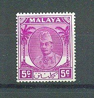 Malaya - Kelantan sc# 65 mnh cat value $1.50