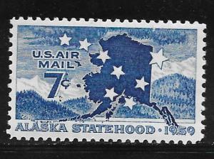 USA C53: 7c Alaska Statehood, single, MNH, F-VF