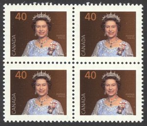 Canada Sc# 1168 MNH block/4 1990 40c Queen Elizabeth II