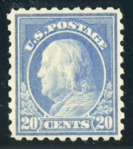 US Stamp #438 Franklin 20c, PSE Cert - Mint RG - CV $185.00