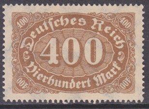 Germany sc#202 1923 400m Numeral MH