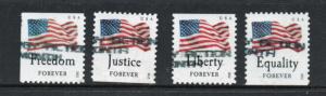 4641 - 4644  Overall Tag used BP singles 18.5 mm flag