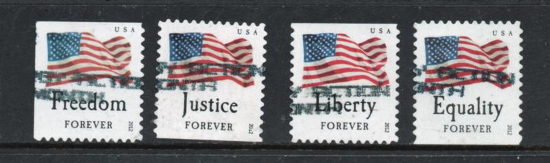 4641 - 4644  Overall Tag used BP singles 18.5 mm flag