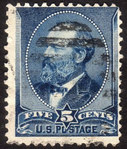 1888, US 5c, Garfield, Used, Sc 216