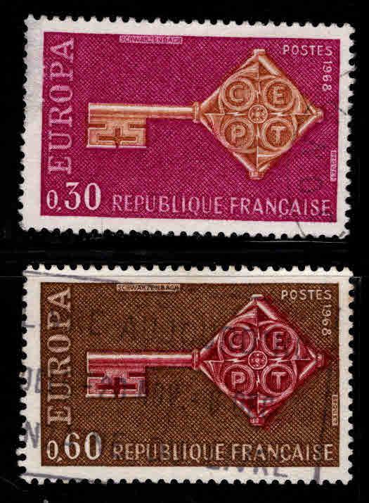 FRANCE Scott 1209-1210 Used Europa set