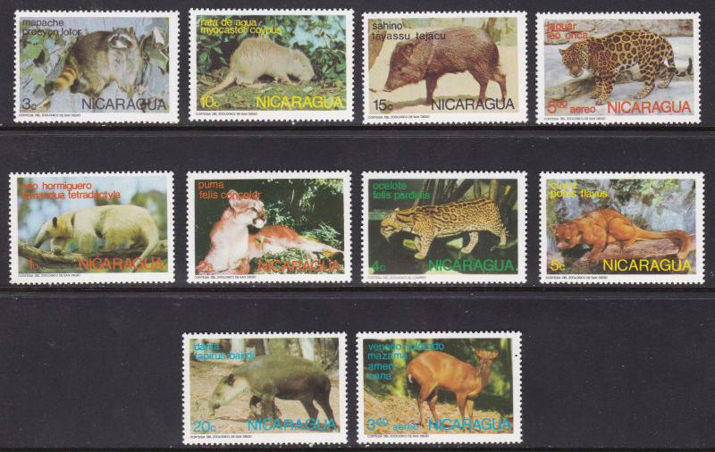 Nicaragua, Fauna, Animals MNH / 1974