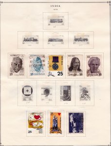 India Stamp Collection on pages   ......see details below