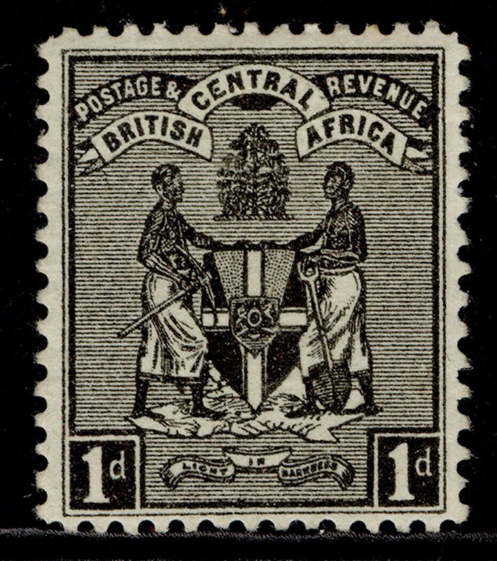 NYASALAND - BCA QV SG21, 1d black, M MINT. Cat £23. NO WMK