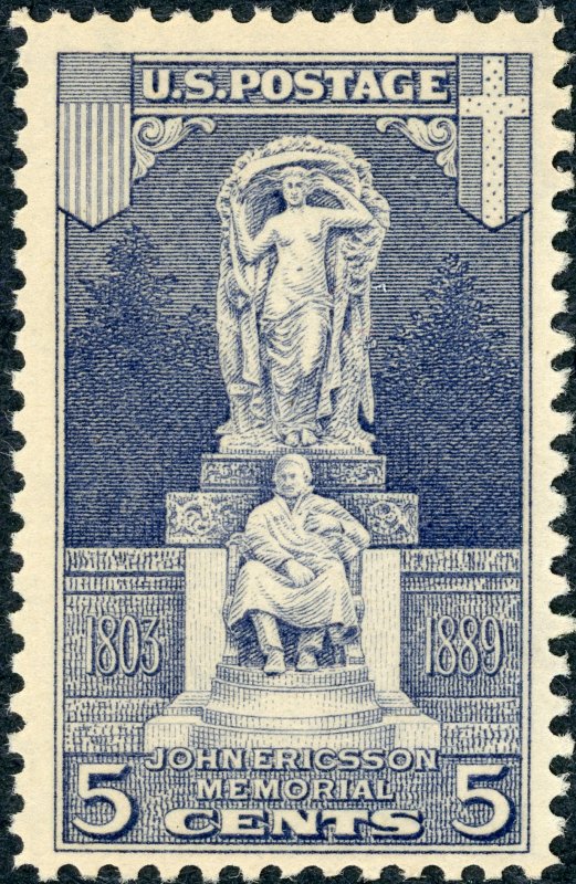 #628 – 1926 5c Ericsson Memorial. MNH. OG. VF