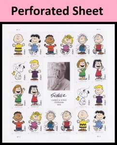 US 5726a-5726j 5726 Charles M Schulz F sheet 20 MNH 2022