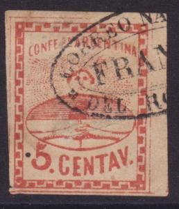 ARGENTINA - an old forgery of a classic stamp...............................5502