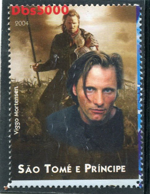 Sao Tome & Principe 2004 VIGGO MORTENSEN American Actor 1v Perforated Mint (NH)