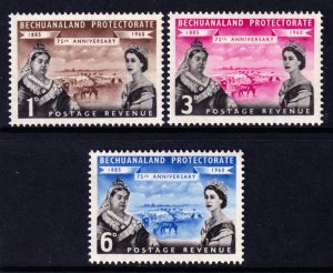 Bechuanaland 1960 75th Anniv. Complete Mint MNH Set SG154-156