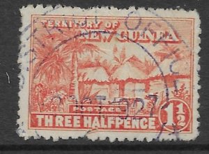 New Guinea 3  1925  three half Pence Used