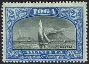TONGA 1897 HARBOUR VIEW 2/- WMK SIDEWAYS