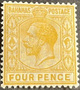 BAHAMAS # 52-MINT/HINGED---SINGLE--ORANGE--1912-19