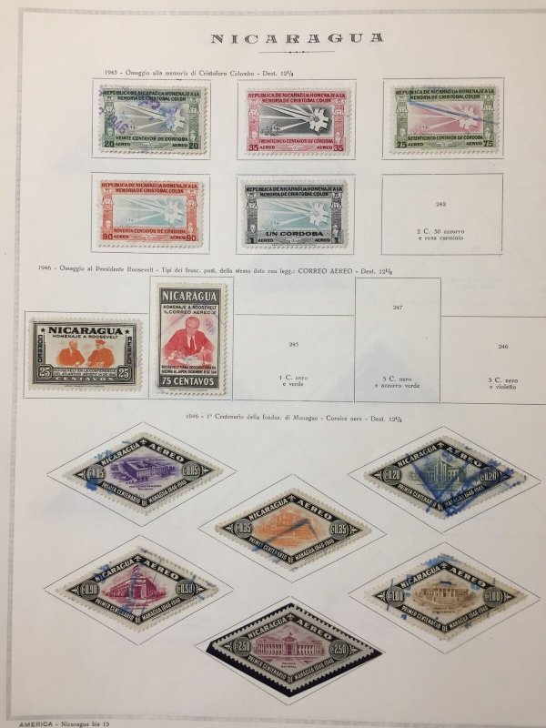 Nicaragua 1937/58 Aviation Unesco Used MH MNH (Apx 70+) AB2316