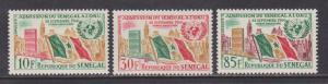 Senegal  Scott # 207-09   Admit. to  UN   MNH