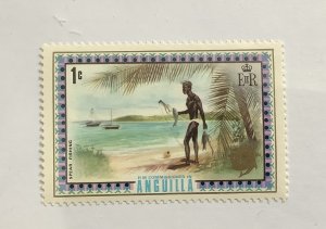 Anguilla 1972  Scott  145  MNH - 1c,  Spear fishing