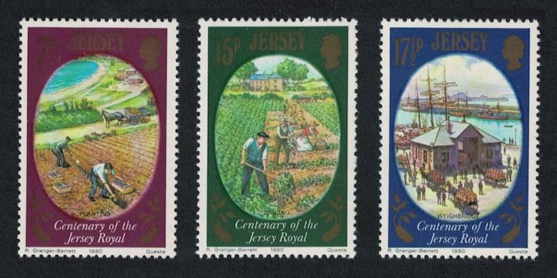 Jersey Centenary of Jersey Royal Potato 3v SG#230-232