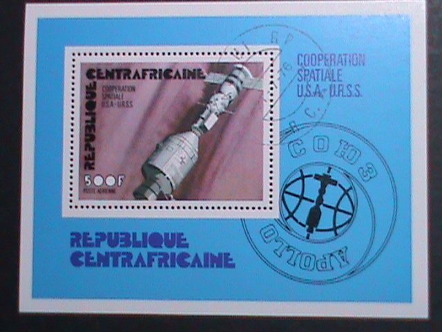 ​CENTRAL AFRICA-1976 CO- OPERATION USA & USSR CTO S/S-WITH FIRST DAY CANCEL