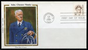 UNITED STATES COLORANO 1985 ADMIRAL CHESTER NIMITZ  FIRST DAY COVER